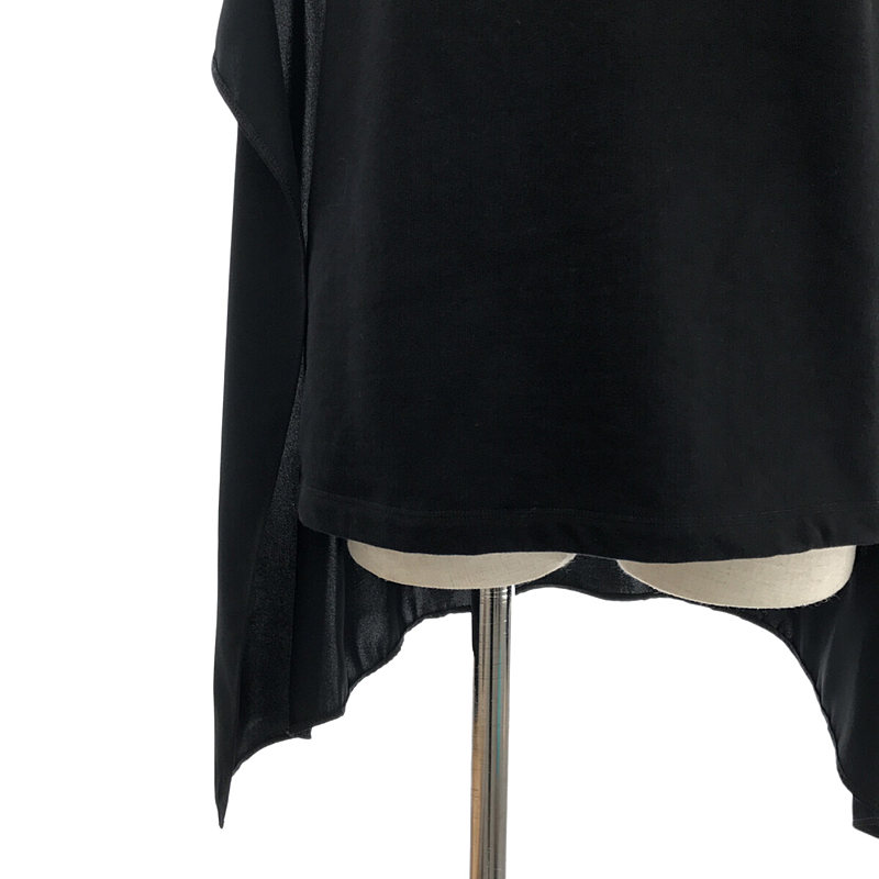 MM6 Maison Margiela / エムエムシックスメゾンマルジェラ 異素材 スウェット切替 スリット ロングプルオーバー