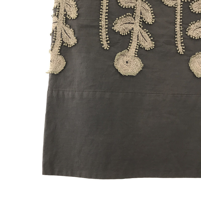 mina perhonen / ミナペルホネン frost garden 刺繍 ノースリーブワンピース