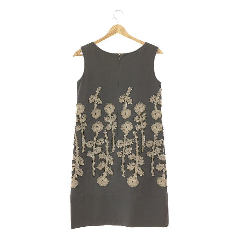 mina perhonen / ミナペルホネン frost garden 刺繍 ノースリーブワンピース