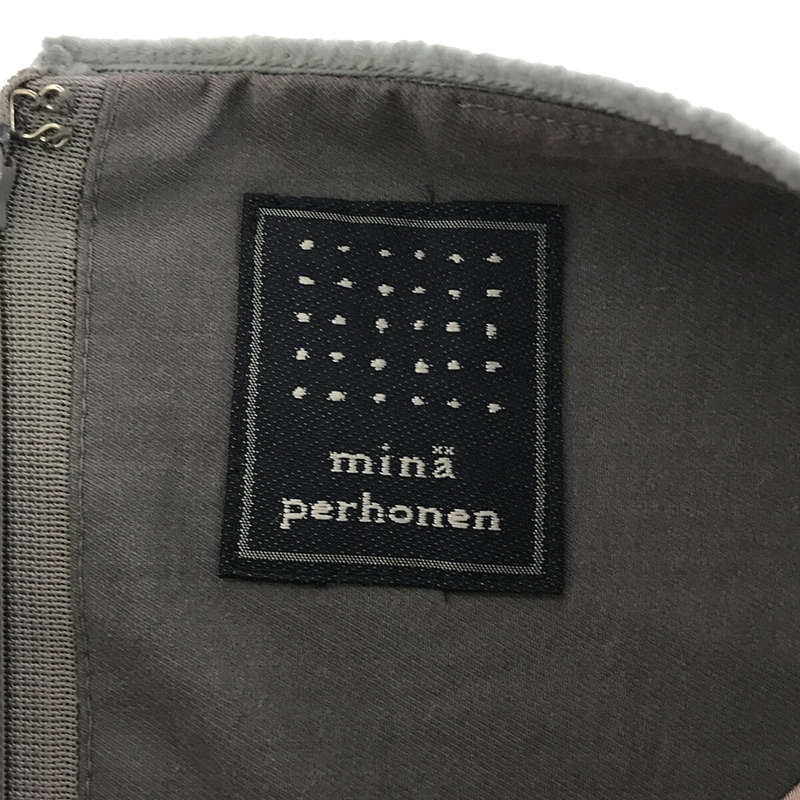 mina perhonen / ミナペルホネン frost garden 刺繍 ノースリーブワンピース