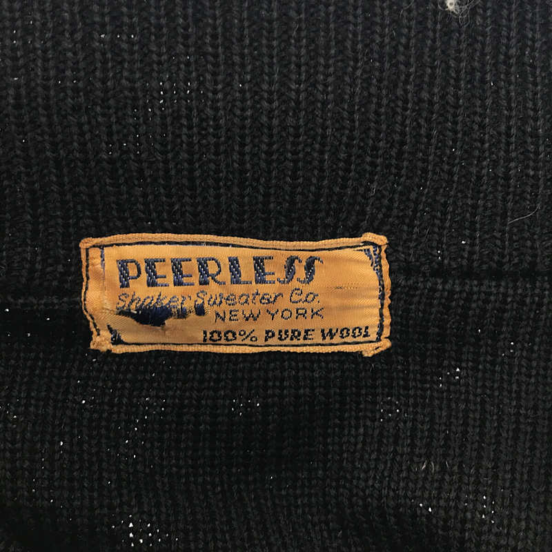 VINTAGE / ヴィンテージ古着 40s〜 PEERLESS STADIUM Shaker Sweater Co. USMA カデット ニット ジャケット