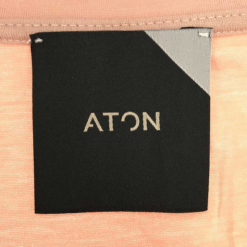 ATON / エイトン コットン クルーネックTシャツ