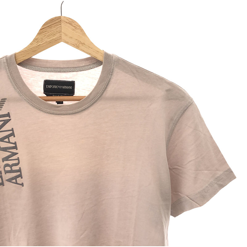 EMPORIO ARMANI / エンポリオアルマーニ ロゴ フロッキープリント Tシャツ
