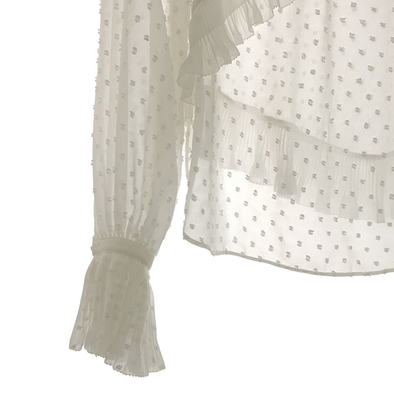 Self-Portrait / セルフポートレート フリル装飾 シアー ブラウス