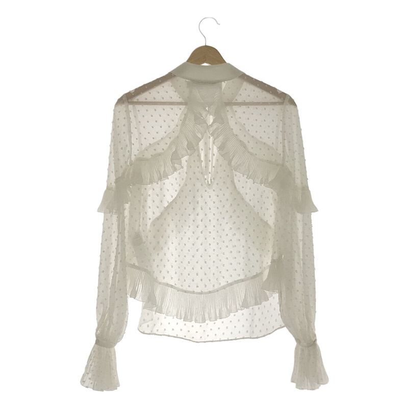 Self-Portrait / セルフポートレート フリル装飾 シアー ブラウス