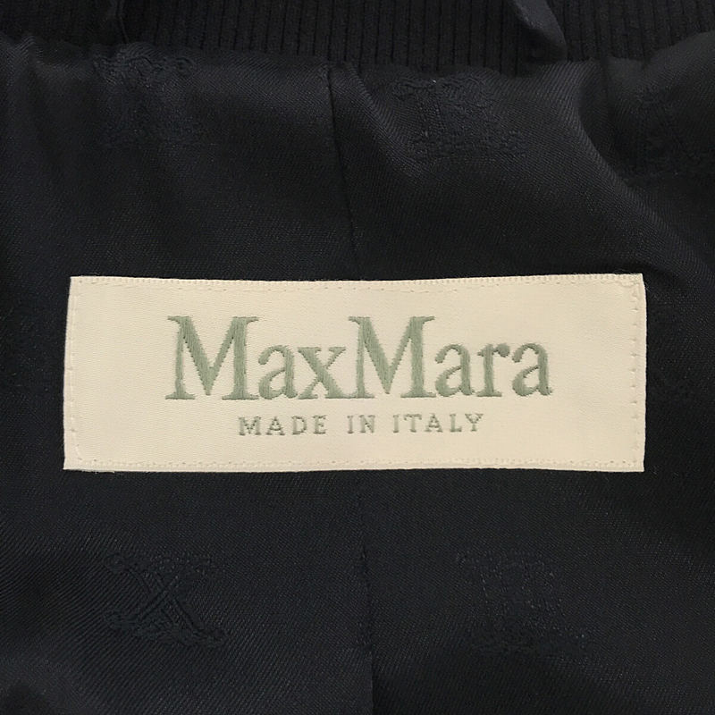 Max Mara / マックスマーラ 総裏地 ジップアップ デニムブルゾン ジップアップジャケット