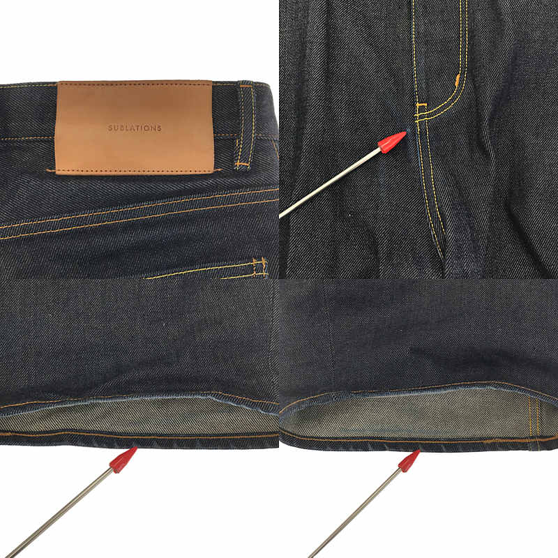 代引き手数料無料 DENIM WIDE 2TUCK PANTS .07 MK-Ⅱ- ENTASIS デニム