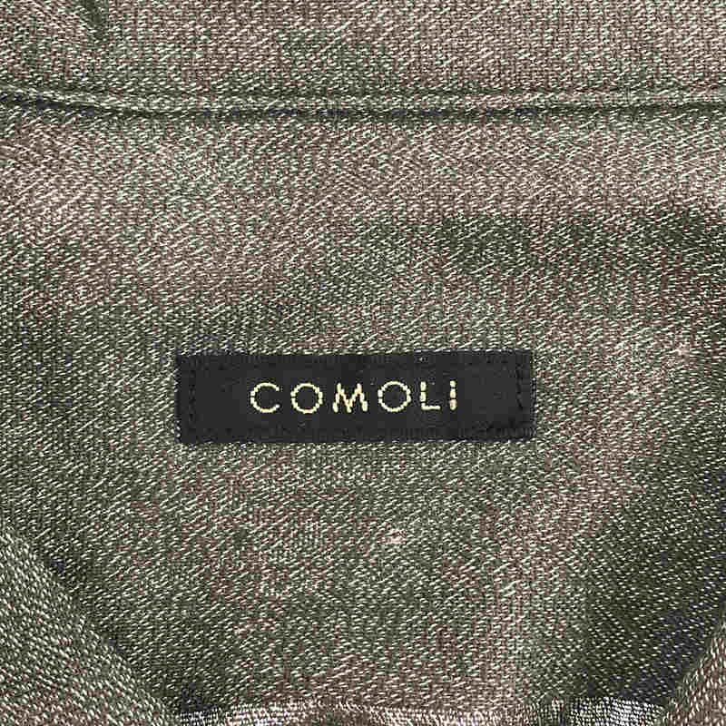 COMOLI / コモリ ヨリ杢 オープンカラーシャツ