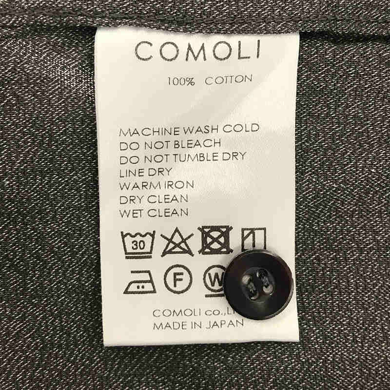 COMOLI / コモリ ヨリ杢 オープンカラーシャツ