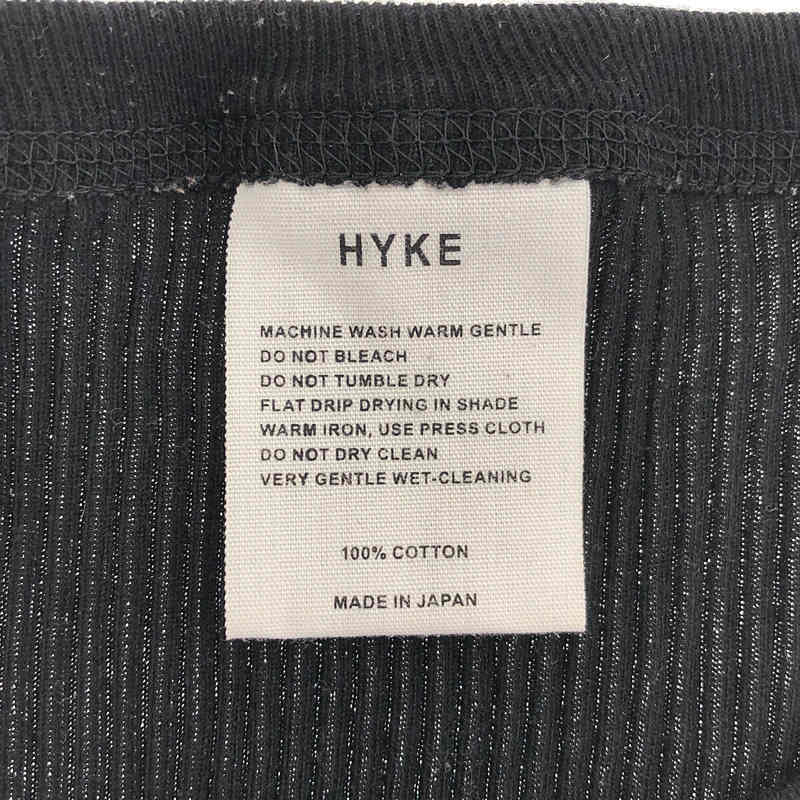 HYKE / ハイク リブ ロングスリーブ カットソー