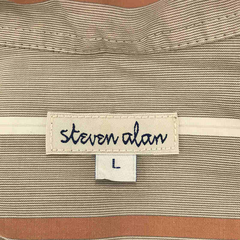 steven alan / スティーブンアラン コットン ストライプ ボタンダウン シャツ