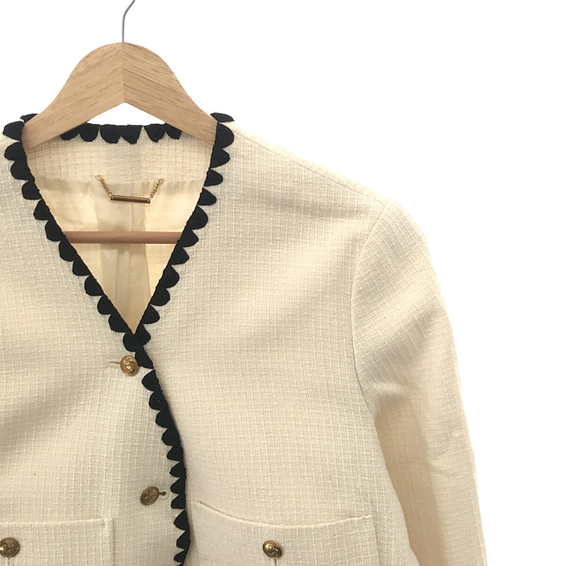 GIRL ツィード刺繍ジャケット | ブランド古着の買取・委託販売 KLD