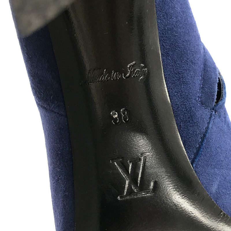 GUCCI / グッチ ロゴ装飾 スエードレザー サイドジップ ブーティ / ショートブーツ