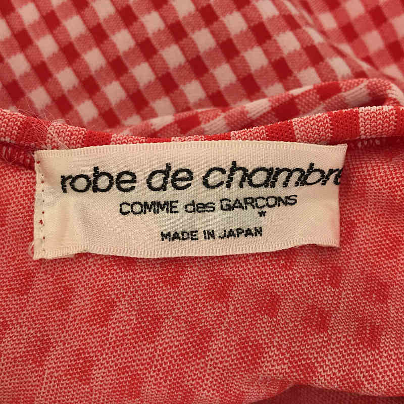 robe de chambre COMME des GARCONS / ローブドシャンブルコムデギャルソン 97SS ヴィンテージ Body Meets Dress ギンガムチェック こぶドレス