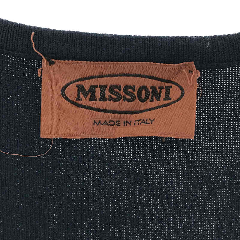 MISSONI / ミッソーニ コットン ボーダー ノースリーブ ニットワンピース