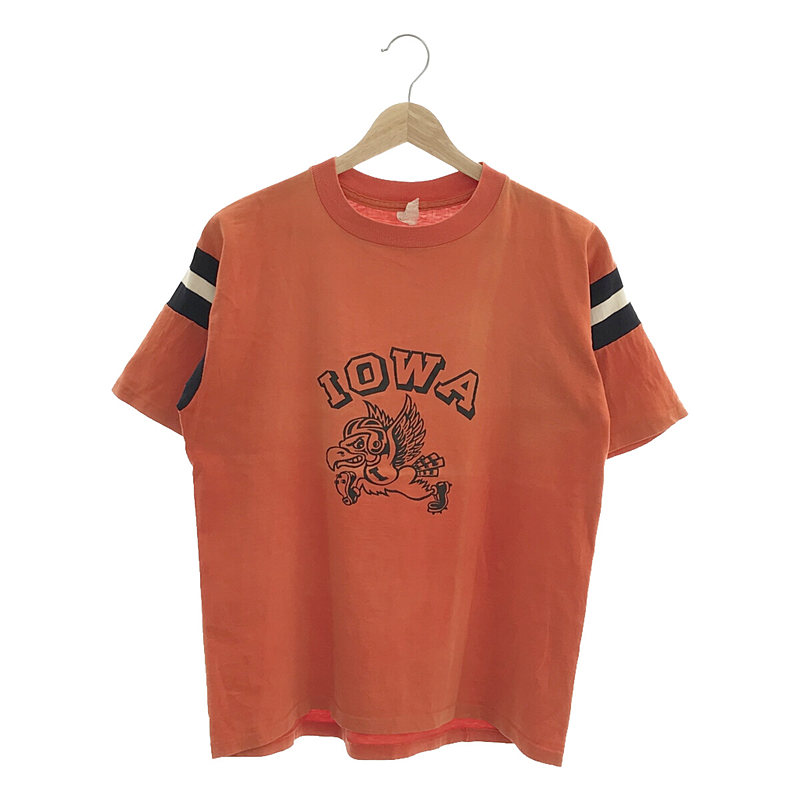 80s〜 Collegiate Pacific 袖切替 IOWA プリント Tシャツ