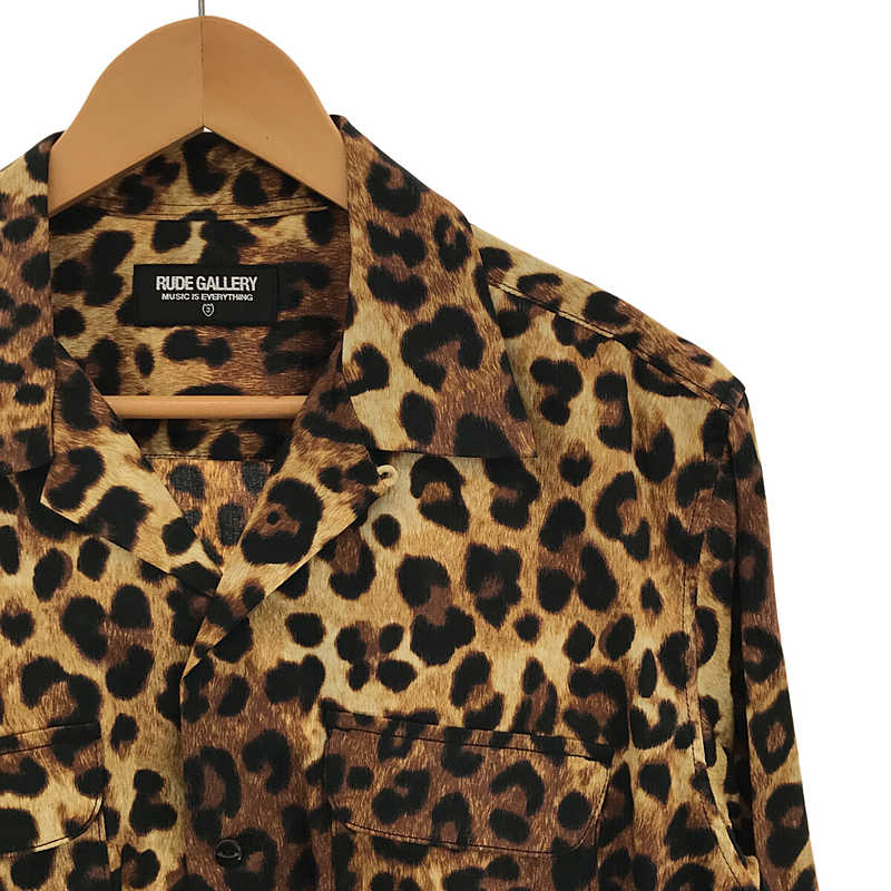 RUDE GALLERY / ルードギャラリー LEOPARD OPEN COLLAR SHIRT / レオパード オープンカラーシャツ