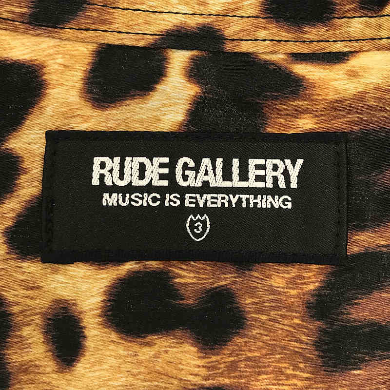 RUDE GALLERY / ルードギャラリー LEOPARD OPEN COLLAR SHIRT / レオパード オープンカラーシャツ