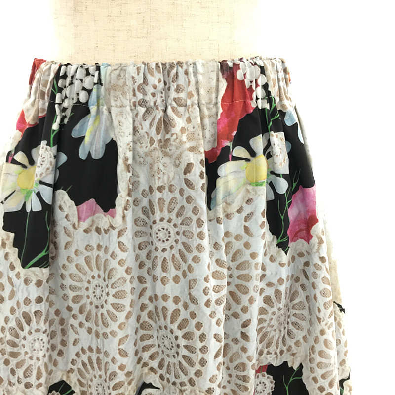 COMME des GARCONS COMME des GARCONS / コムコム 花柄 裾フリルスカート