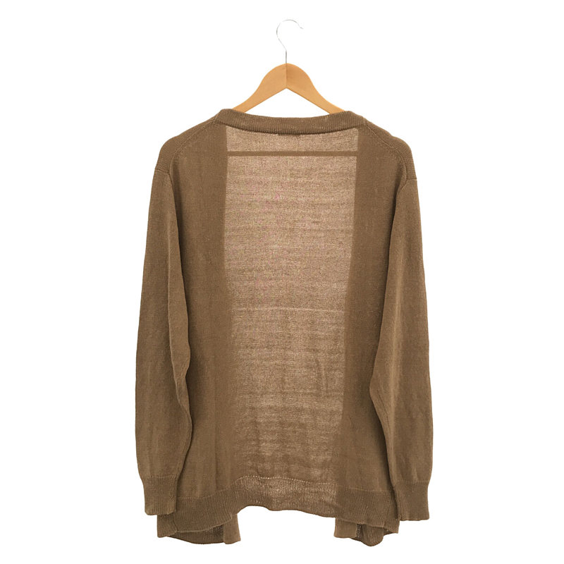 COMOLI / コモリ ボタンレス 7G シルク カーディガン