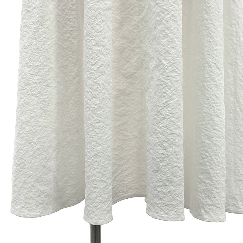 Re:poris / レポリス バンドカラー ギャザー シャツ ワンピース