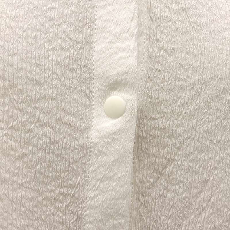 Re:poris / レポリス バンドカラー ギャザー シャツ ワンピース