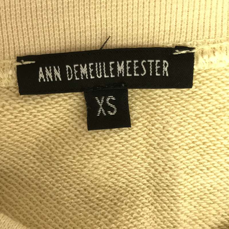 ANN DEMEULEMEESTER / アンドゥムルメステール スリーブギャザー クルーネックカットソー