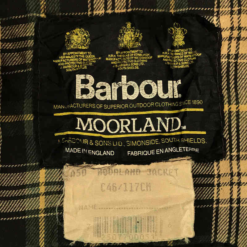 Barbour / バブアー 1993年製 90s～ Vintage ヴィンテージ 3ワラント MOORLAND ムーアランド オイルド ジャケット