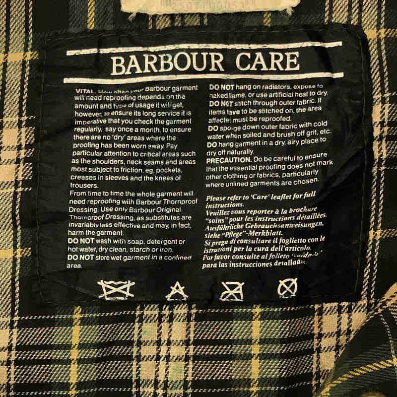 Barbour / バブアー 1993年製 90s～ Vintage ヴィンテージ 3ワラント MOORLAND ムーアランド オイルド ジャケット