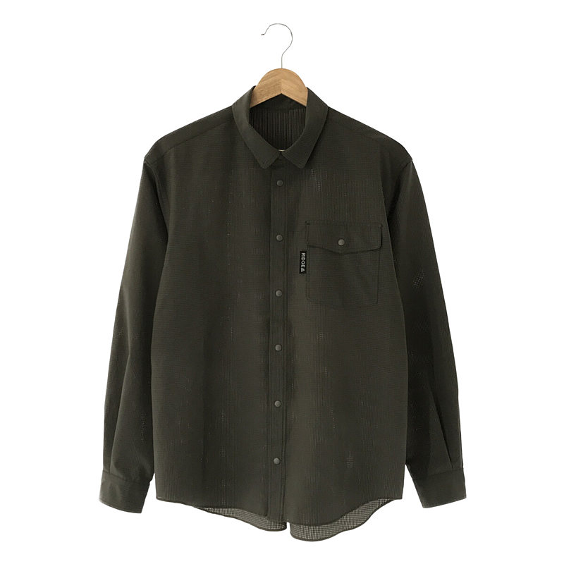 Poly Basic Long Sleeve Shirt  ポリエステル スナップボタン シャツ