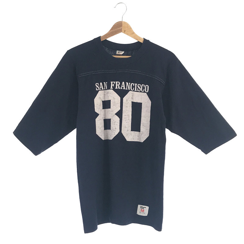 推定1980s～ Collegiate Pacific / カレッジエイト パシフィック USA製 80 ナンバリング フットボール Tシャツ