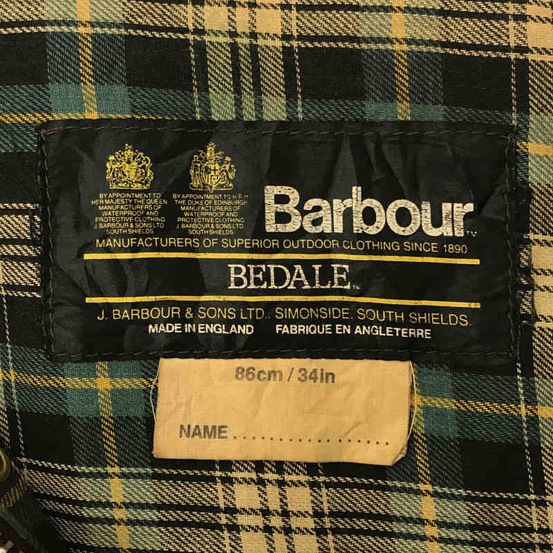 Barbour / バブアー 1980s～ Vintage ヴィンテージ 2ワラント BEDALE ビデイル オイルド ジャケット