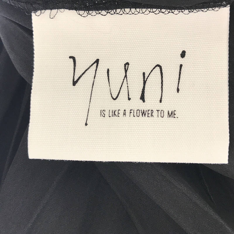 yuni IS LIKE A FLOWER TO ME / ユニ 割繊 ランダム プリーツ スカート