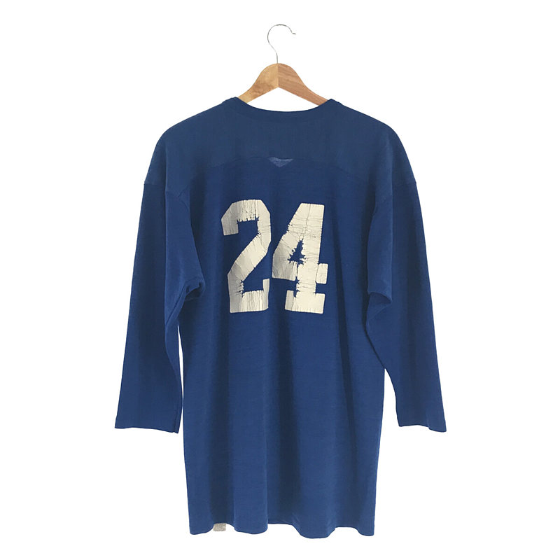 VINTAGE / ヴィンテージ古着 推定1970s～ RUSSELL ATHLETIC / ラッセルアスレチック USA製 金タグ 両面 24 フットボール ナンバリング Tシャツ