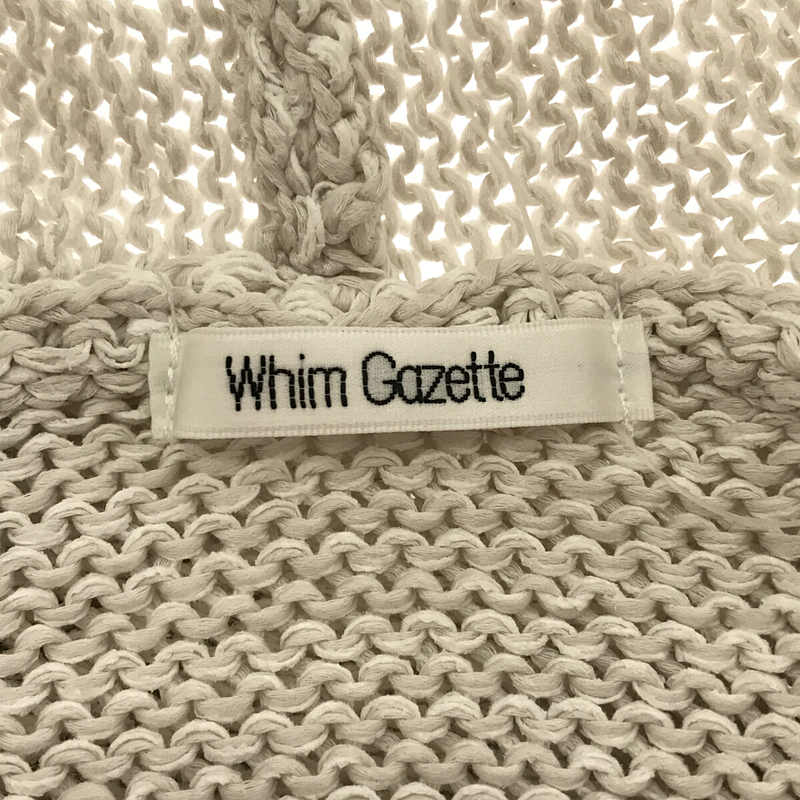 Whim Gazette / ウィムガゼット コットン WASHI ニットカーディガン