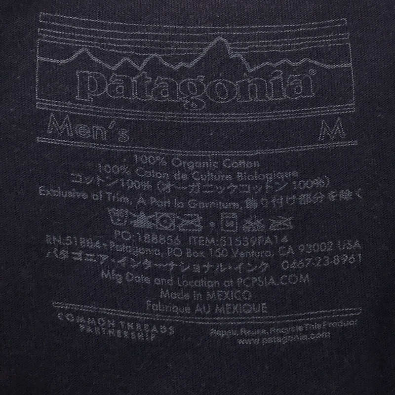 Patagonia / パタゴニア オーガニックコットン バック ロゴ プリント ロングスリーブ Tシャツ