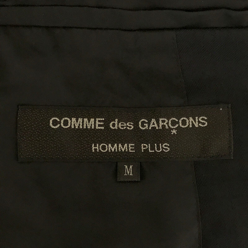 COMME des GARCONS HOMME PLUS / コムデギャルソンオムプリュス CRAZY SUIT クレイジースーツ期 フェイクレザー ドッキング チェック 3B テーラード ジャケット