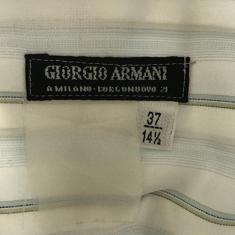 GIORGIO ARMANI / ジョルジオアルマーニ ストライプ ボタンダウン シャツ