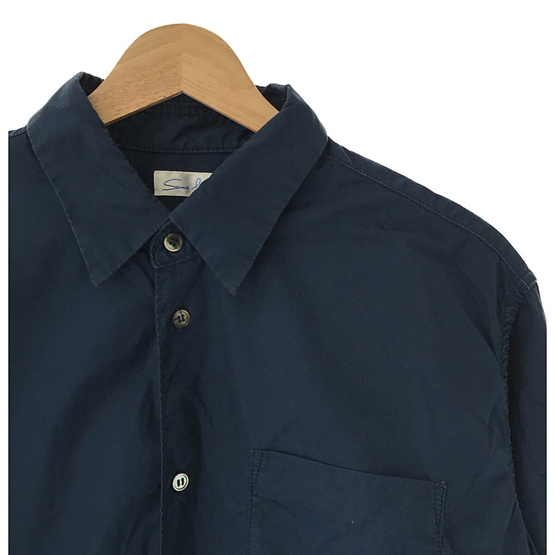 sans limite / サンリミット ２本針 ボックス レギュラー シャツ WASHED