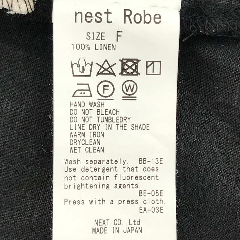 nest robe / ネストローブ リネンビッグプルオーバーブラウス