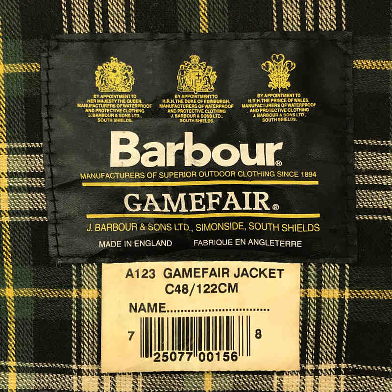 Barbour / バブアー 1996年製 90s～ Vintage ヴィンテージ 3ワラント GAMEFAIR ゲームフェア オイルド ジャケット