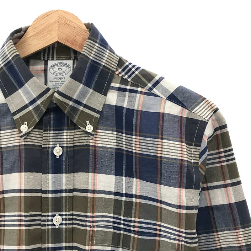 BROOKS BROTHERS / ブルックスブラザーズ Regent Fit マドラスチェック スポーツシャツ