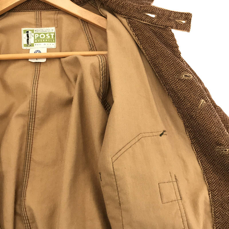 POST O'ALLS / ポストオーバーオールズ 初期 USA製 デッドストック / Engineer Jacket ヘリンボーンコットン エンジニアジャケット