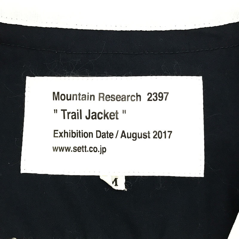 Mountain Research / マウンテンリサーチ Trail Jacket ノーカラー  ハンティング トレイル ジャケット