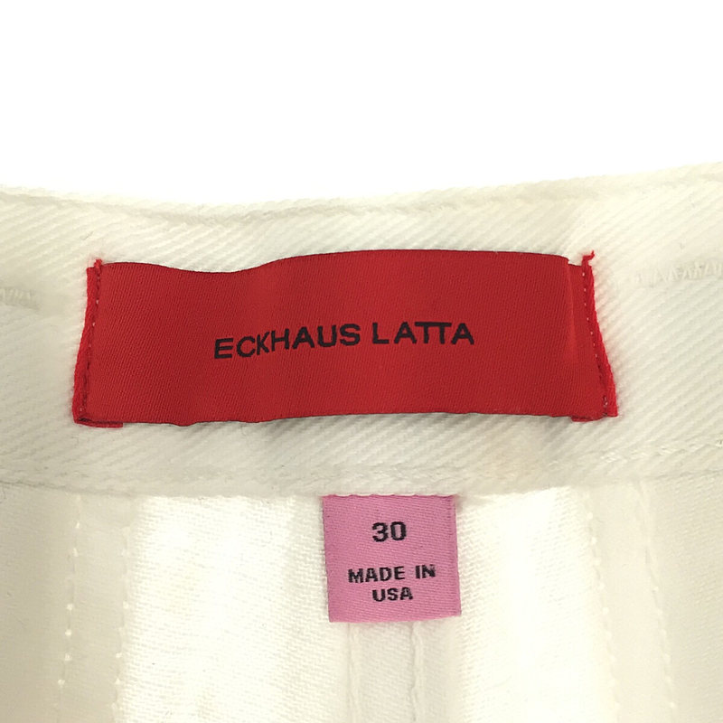 ECKHAUS LATTA / エクハウスラッタ ホワイトデニム ワイドパンツ