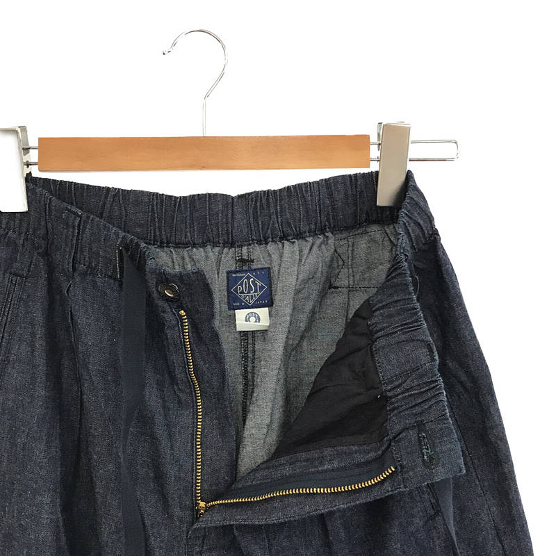 POST O'ALLS / ポストオーバーオールズ 5 oz. denim  イージーラックス シンチバック タック入り イージー デニム パンツ