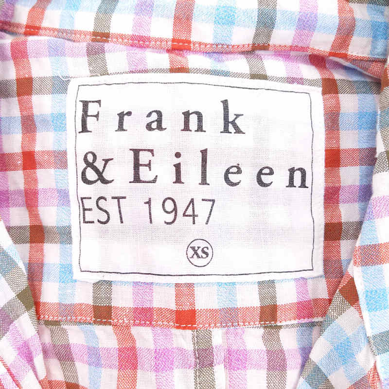 Frank&Eileen / フランクアンドアイリーン USA製 リネン チェック シャツ