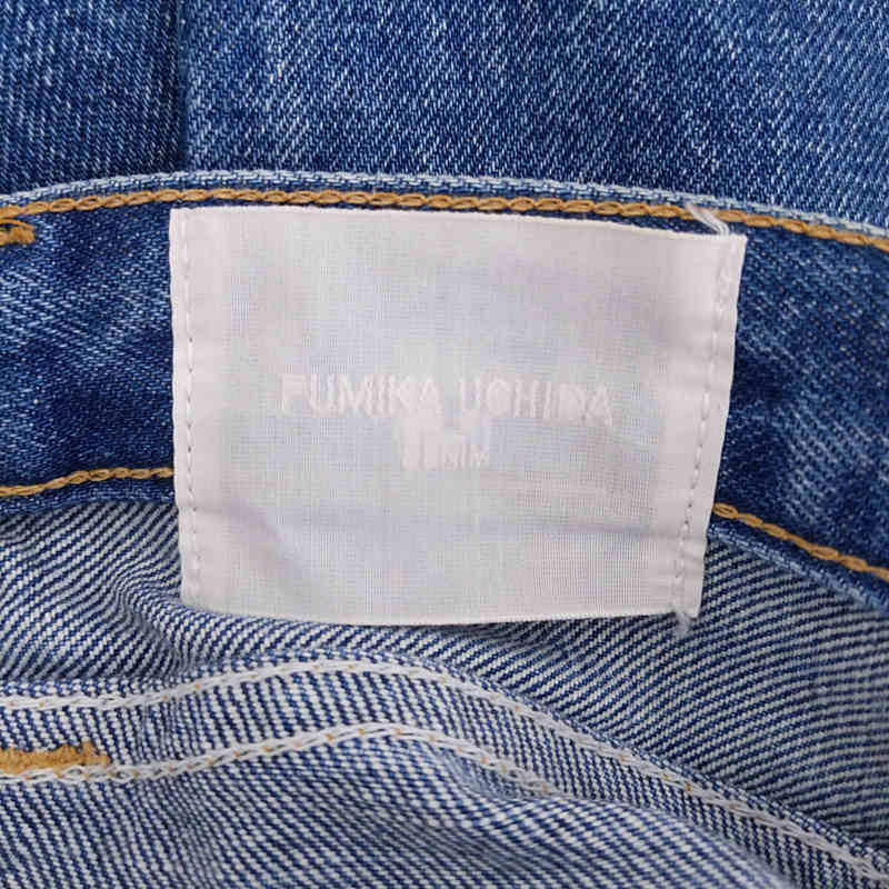 FUMIKA UCHIDA / フミカウチダ 5P TDENIM CENTER PRESS PT カットオフ フレア デニム パンツ