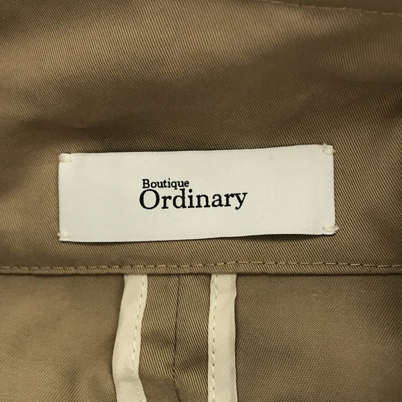 Boutique Ordinary / ブティークオーディナリー Technical Wide Trench Coat テクニカル ワイド ロング トレント コート