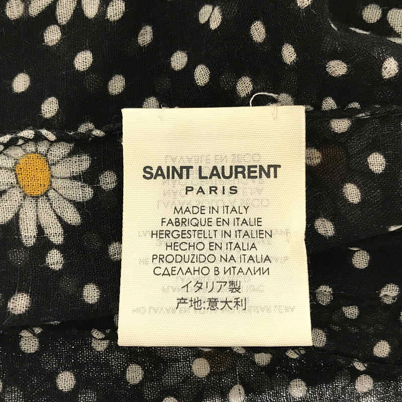 ブランド古着！イタリア製 SAINT LAURENT PARIS ドットストール-